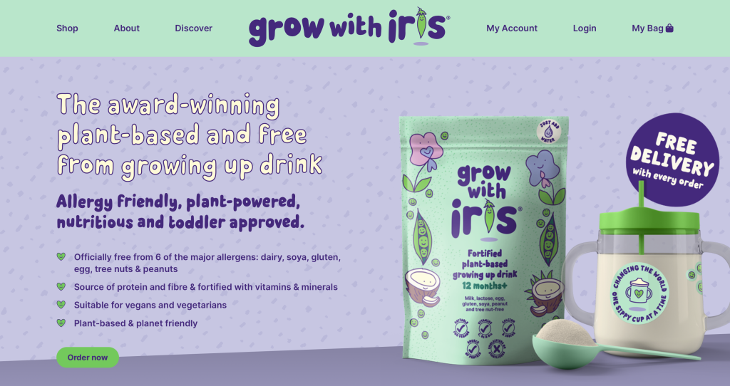 Grow with Iris logo