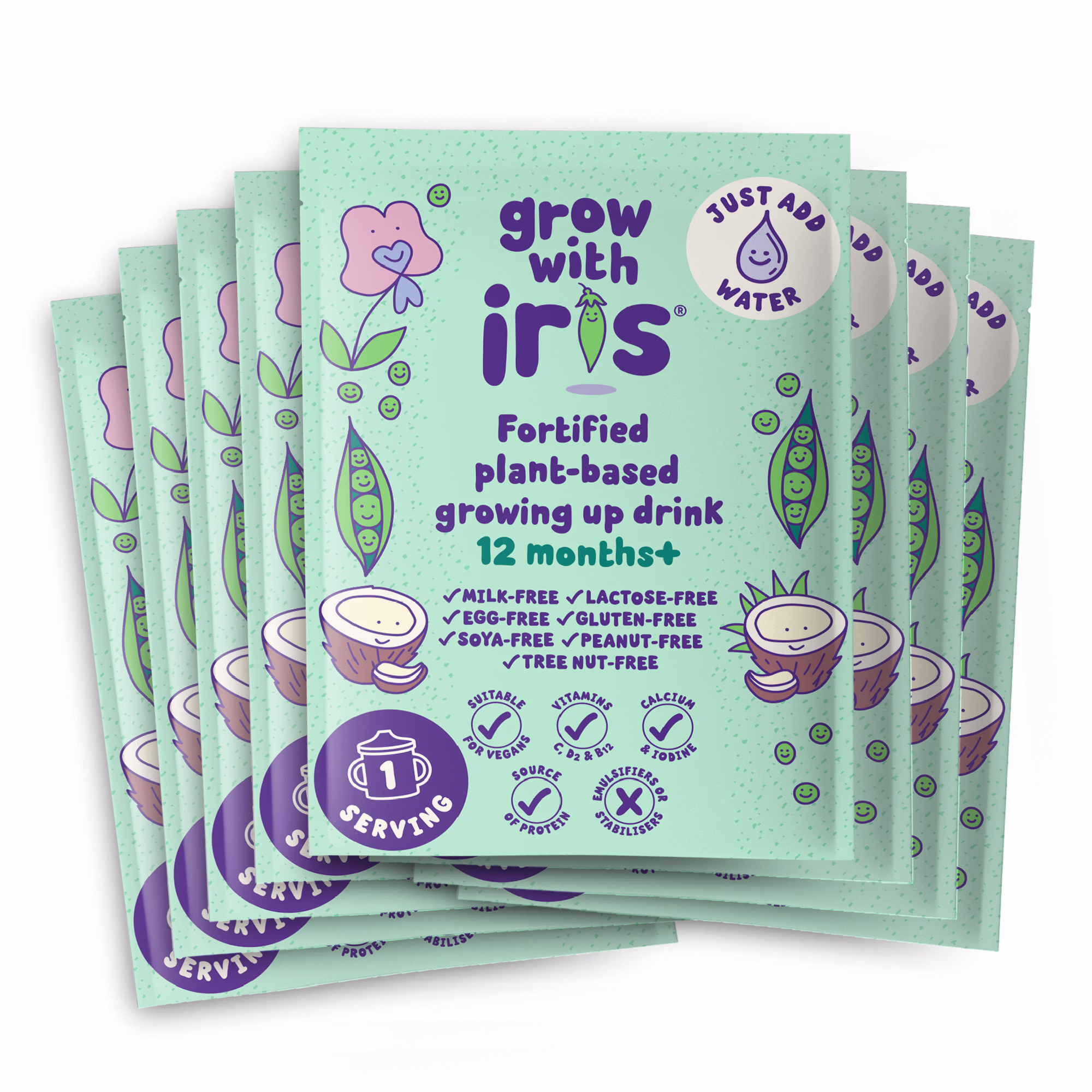 Grow with Iris 8 pack of sachets